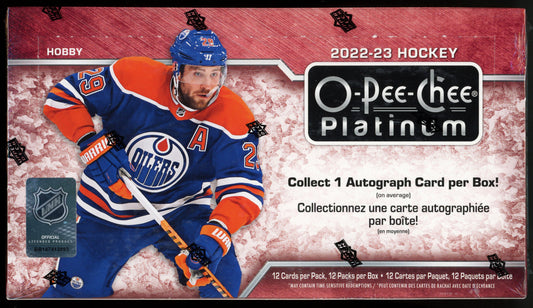 Upper Deck - 2022-2023 - O Pee Chee Platinum - NHL - Hocky - Hobby Box