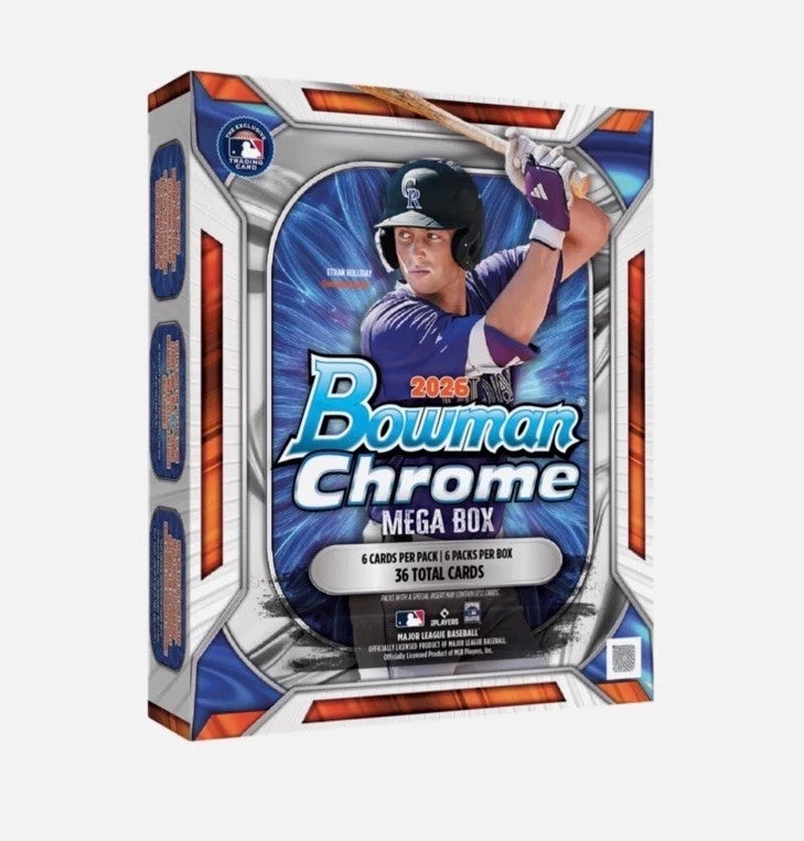 2026 Topps Bowman Chrome MLB Baseball Mega Box