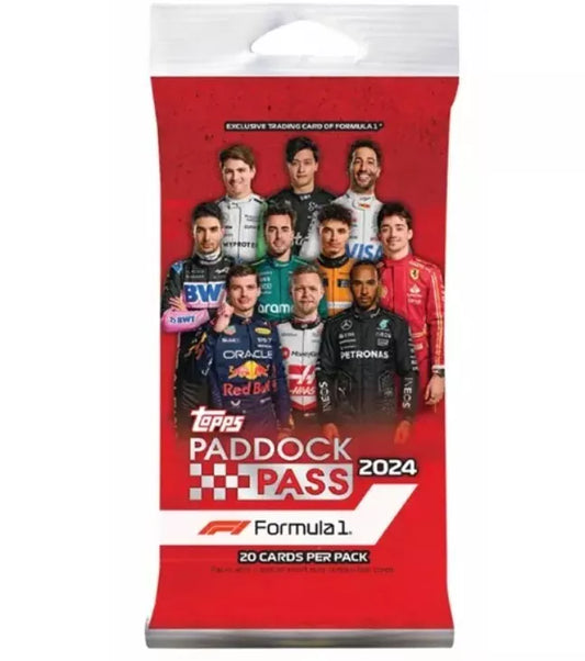 2024 Topps Paddock Pass Formula 1 Value Pack (20 Cards)