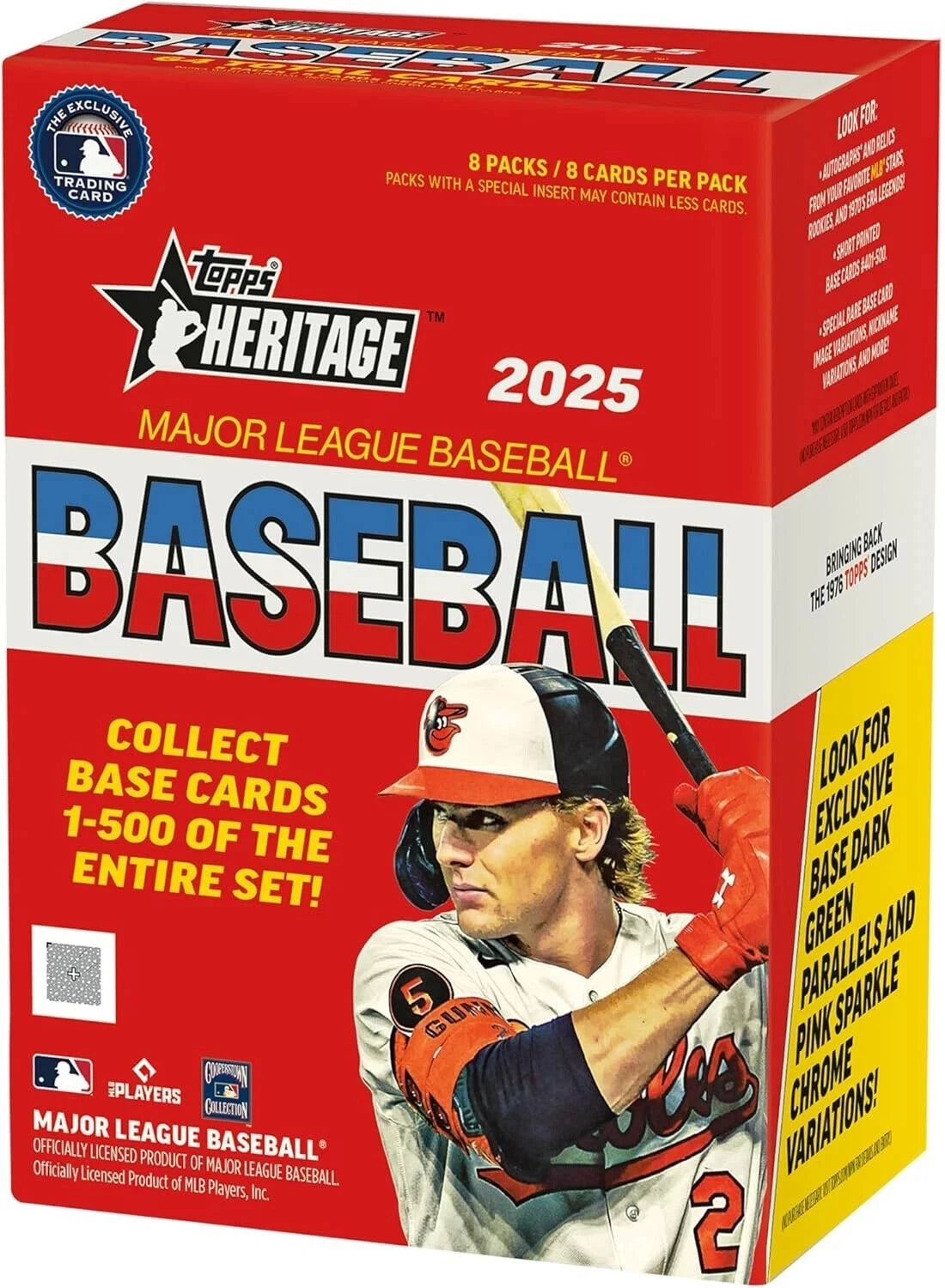 2025 Topps Heritage MLB Baseball Blaster Box