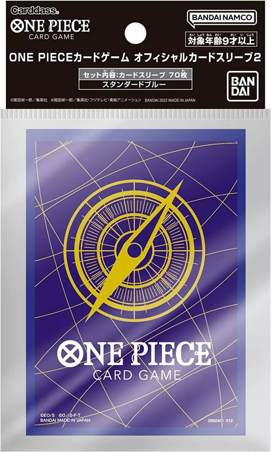 Bandai - One Piece - Card Sleeves - Card Back Blue