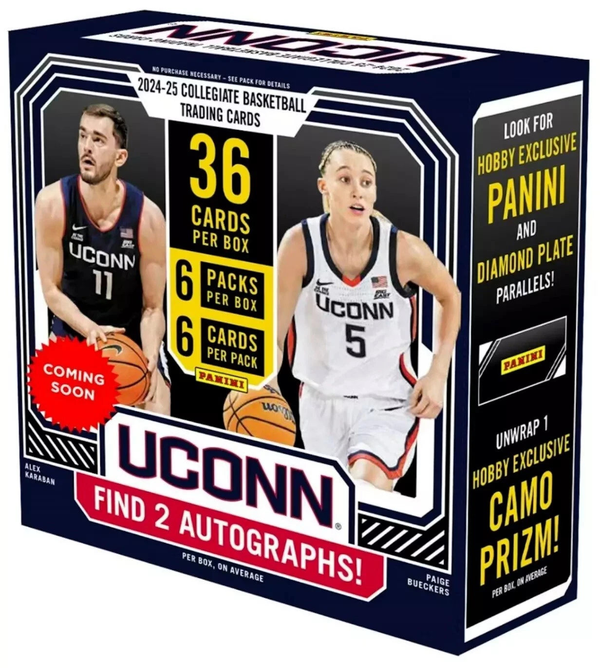 2024-25 Panini UCONN Collegiate Basketball Hobby Box