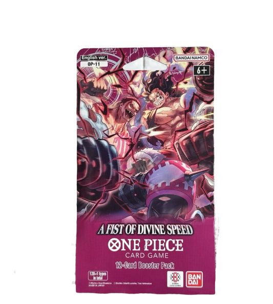 Bandai - One Piece - A Fist Of Divine Speed - OP11 - Sleeved Booster Pack
