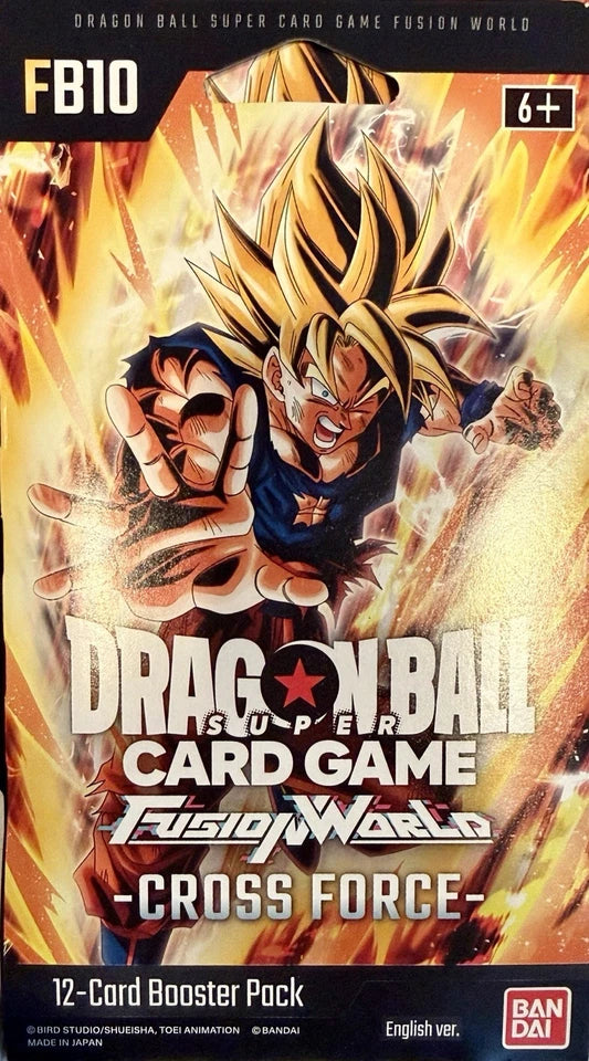 Bandai - Dragon Ball Super - Fusion World -  FB10 - Cross Force - Sleeved Booster Pack