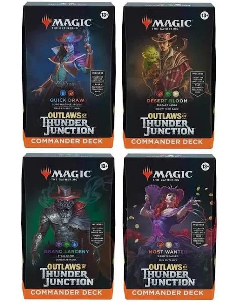 Magic the Gathering - MTG - Outlaws of Thunder Junction - Commander Deck - Styles Vary