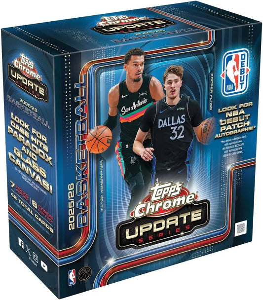 2026 Topps Chrome Update Series NBA Basketball Mega Box