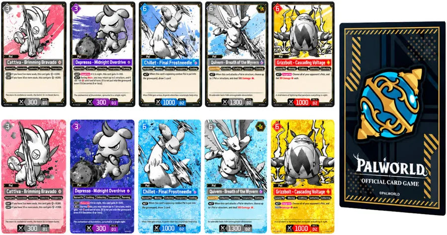 Bushiroad - Palworld - Sleeve And Card Set - Vol 1 - 75 Sleeves And 10 Cards